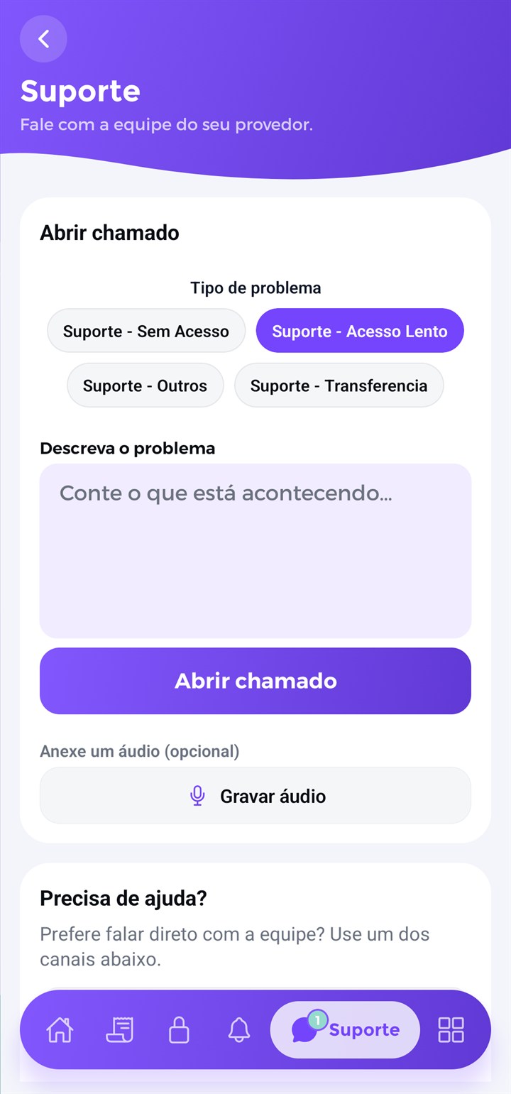 club suporte aplicativo para provedor