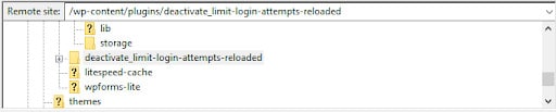 exemplo de como desativar plugins pelo wp_content