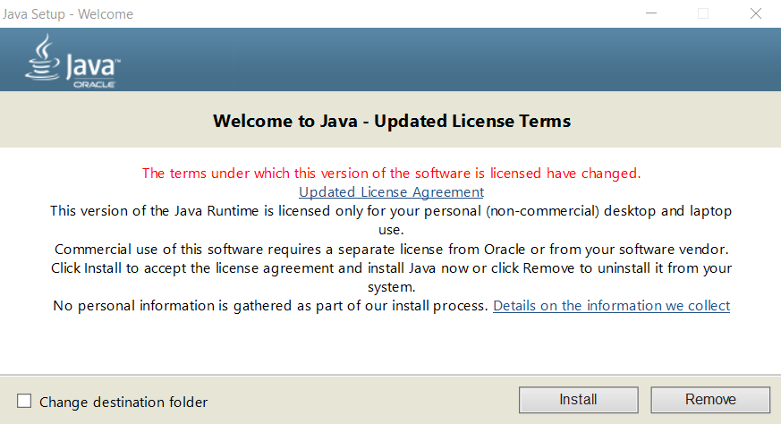 instalação do java no windows