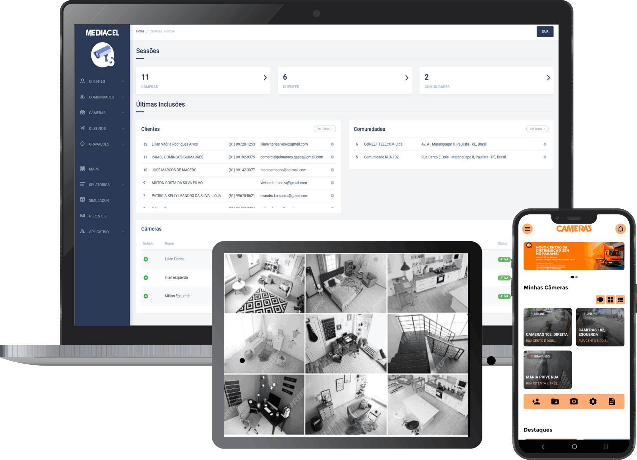 monitoramento de cameras residencial e comercial - hostcel