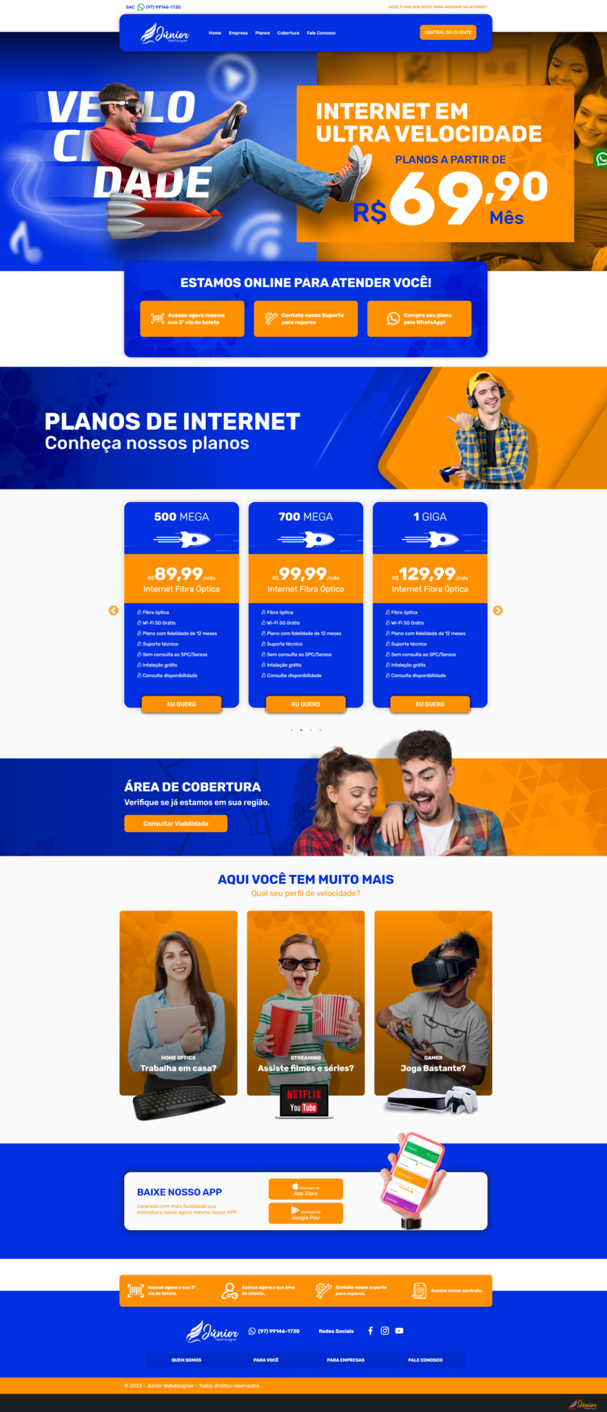 Criação de Sites para Provedor de Internet - Hostcel (2)