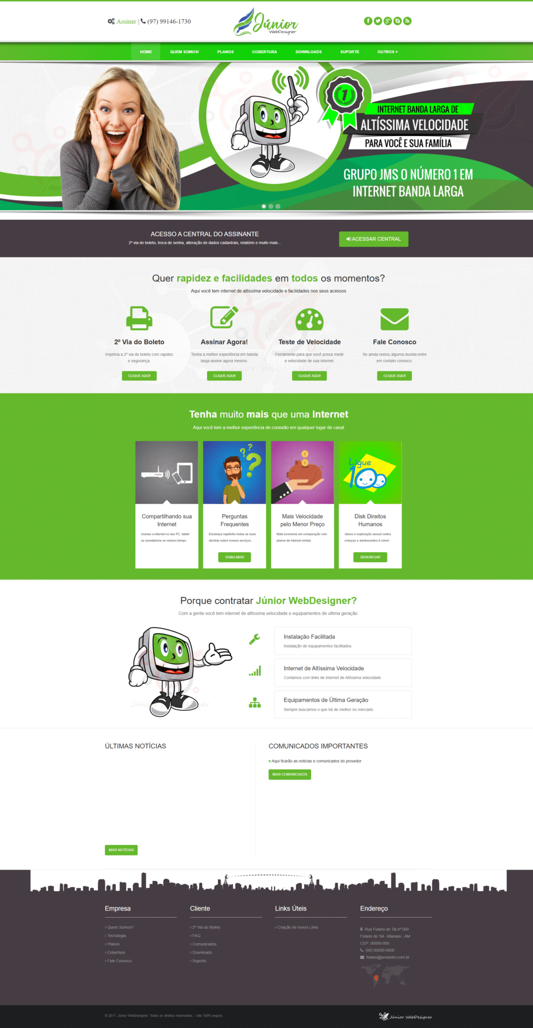 Criação de Sites para Provedor de Internet - Hostcel (8)