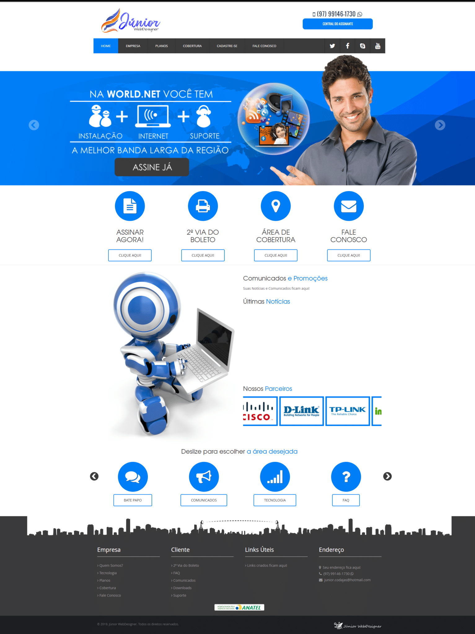 Criação de Sites para Provedor de Internet - Hostcel (9)