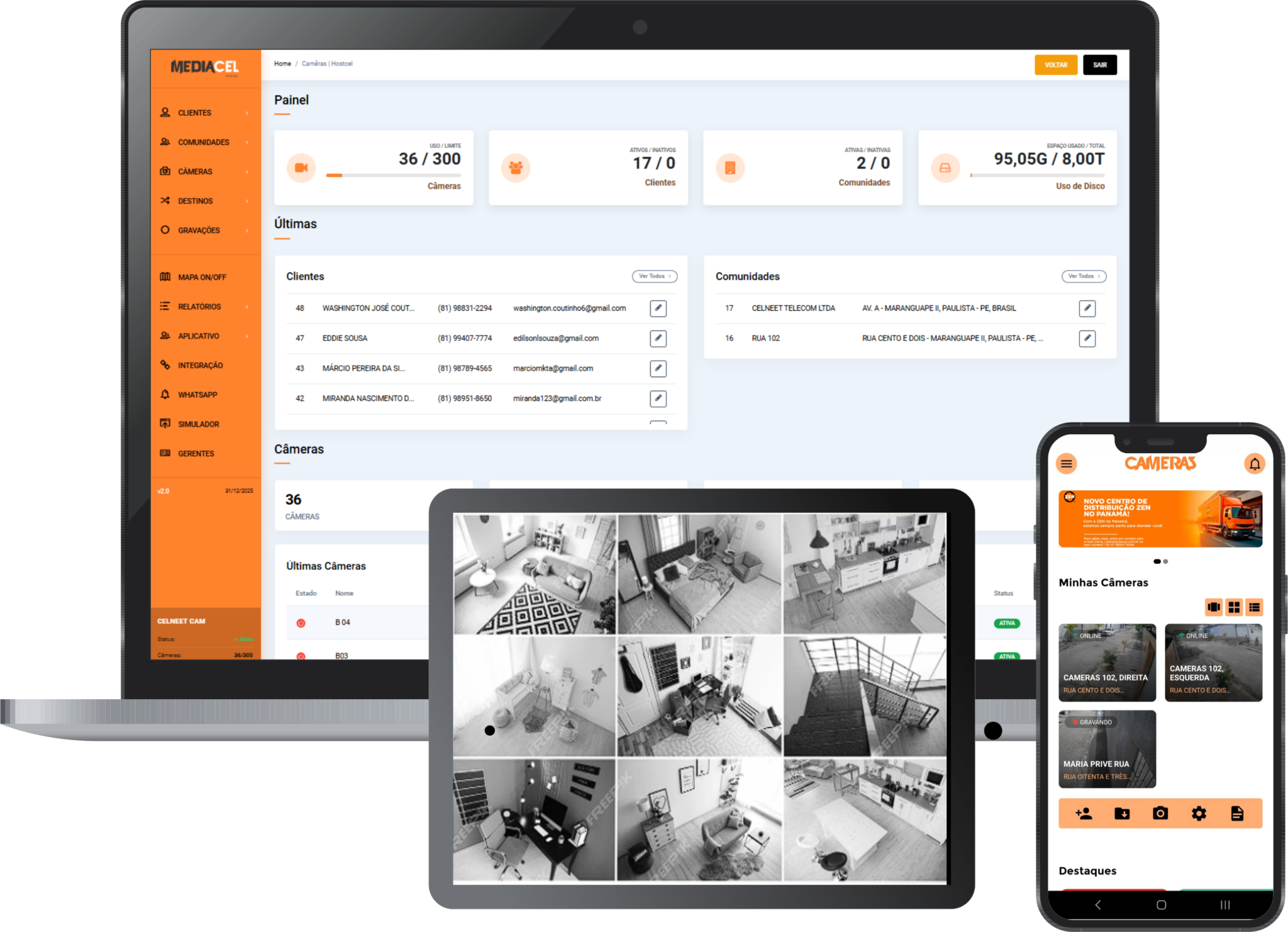 monitoramento de cameras residencial e comercial - hostcel